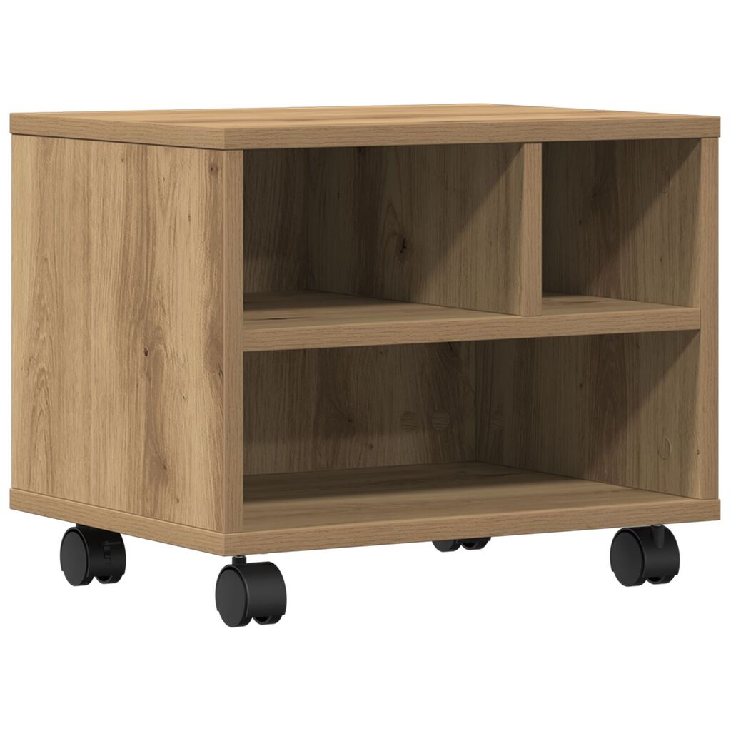 vidaXL Βάση Εκτυπωτών με Ρόδες Artisan Oak 41x32x33,5 εκ