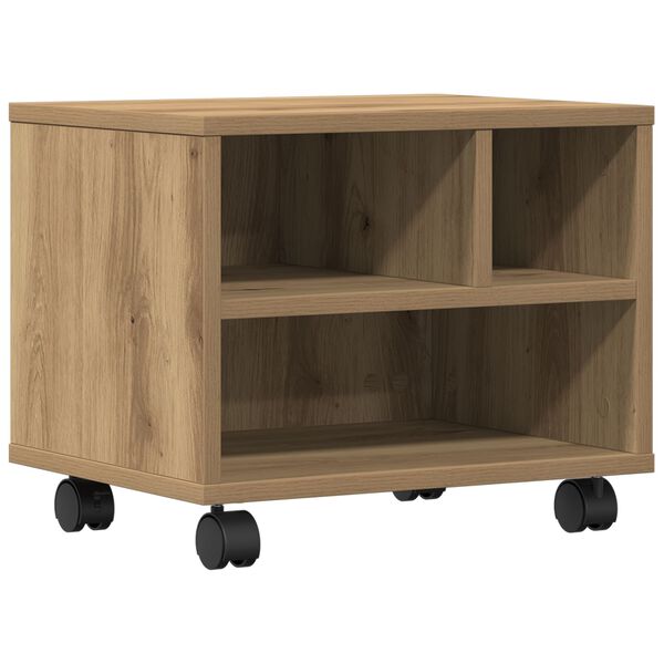 vidaXL Βάση Εκτυπωτών με Ρόδες Artisan Oak 41x32x33,5 εκ