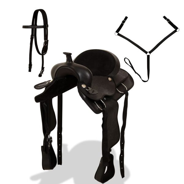 vidaXL &Sigma;έ&lambda;&alpha;, &Chi;&alpha;&lambda;&iota;&nu;ά&rho;&iota; & &Pi;&rho;&omicron;&sigma;&tau;&epsilon;&rho;&nu;ί&delta;&iota;&omicron; Western &Mu;&alpha;ύ&rho;&alpha; 15" &Gamma;&nu;ή&sigma;&iota;&omicron; &Delta;έ&rho;&mu;&alpha;