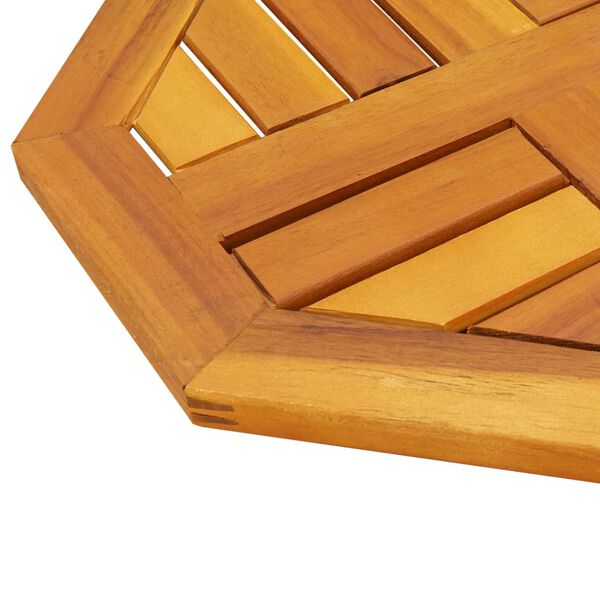 vidaXL Επιφάνεια Τραπεζιού Οκτάγωνη 40x40x2 εκ. Μασίφ Ξύλο Ακακίας