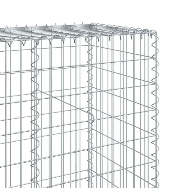 vidaXL Συρματοκιβώτιο με Κάλυμμα 500x50x200εκ. από Γαλβανισμένο Χάλυβα