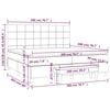 vidaXL &Kappa;&rho;&epsilon;&beta;ά&tau;&iota; Boxspring &mu;&epsilon; &Sigma;&tau;&rho;ώ&mu;&alpha; &Mu;&alpha;ύ&rho;&omicron; 200x200 &epsilon;&kappa;. &Beta;&epsilon;&lambda;&omicron;ύ&delta;&iota;&nu;&omicron;