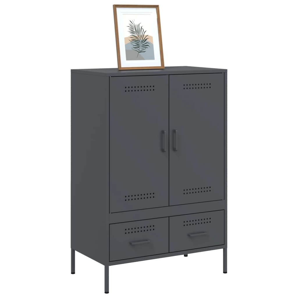 vidaXL Ντουλάπι Ανθρακί 68x39x101,5 εκ. από Χάλυβα