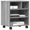 vidaXL Βάση Εκτυπωτή με Ρόδες Γκρι Sonoma 41 x 32 x 48 εκ.