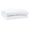 vidaXL Σετ Κουβέρτας με μαξιλάρι 3 pcs Λευκό 240 x 220 cm Μικροΐνες