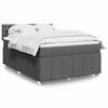 vidaXL &Kappa;&rho;&epsilon;&beta;ά&tau;&iota; Boxspring &mu;&epsilon; &Sigma;&tau;&rho;ώ&mu;&alpha; &Sigma;&kappa;&omicron;ύ&rho;&omicron; &Gamma;&kappa;&rho;&iota; 140x200 &epsilon;&kappa; &Upsilon;&phi;&alpha;&sigma;&mu;ά&tau;&iota;&nu;&omicron;