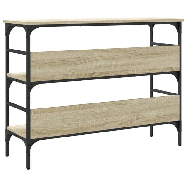 vidaXL Τραπέζι Κονσόλα Sonoma Δρυς 100x32x75 εκ. Επεξεργασμένο Ξύλο