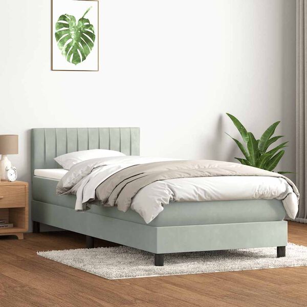 vidaXL &Kappa;&rho;&epsilon;&beta;ά&tau;&iota; Boxspring &mu;&epsilon; &Sigma;&tau;&rho;ώ&mu;&alpha; &Alpha;&nu;&omicron;&iota;&chi;&tau;ό &Gamma;&kappa;&rho;&iota; 80x210 &epsilon;&kappa;. &Beta;&epsilon;&lambda;&omicron;ύ&delta;&iota;&nu;&omicron;