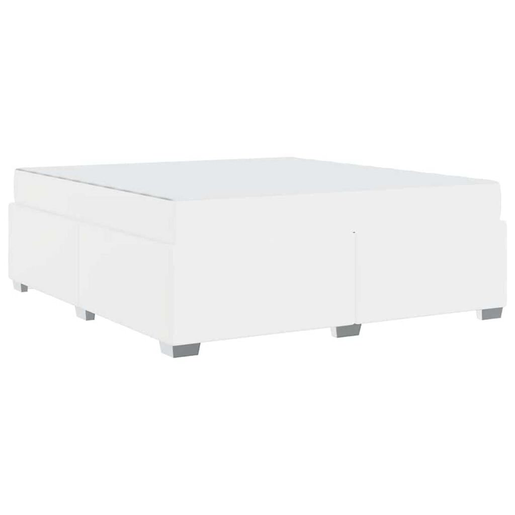 vidaXL Σκελετός Κρεβατιού Λευκό 180 x 200 cm Τεχνητό δέρμα
