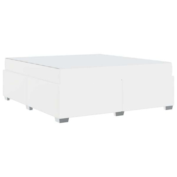 vidaXL Σκελετός Κρεβατιού Λευκό 180 x 200 cm Τεχνητό δέρμα