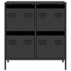 vidaXL Ντουλάπι Μαύρο 68x39x73,5 εκ. από Χάλυβα Ψυχρής Έλασης