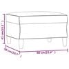 vidaXL Υποπόδιο Μπορντό60 x 50 x 41 εκ. Υφασμάτινο