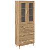 vidaXL Highboard &mu;&epsilon; &sigma;&upsilon;&rho;&tau;ά&rho;&iota; Artisan Oak 69,5 x 34 x 180 &epsilon;&kappa;.