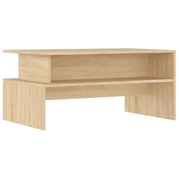 vidaXL Τραπεζάκι Σαλονιού Sonoma Δρυς 90x55x42,5 εκ Επεξεργασμένο Ξύλο