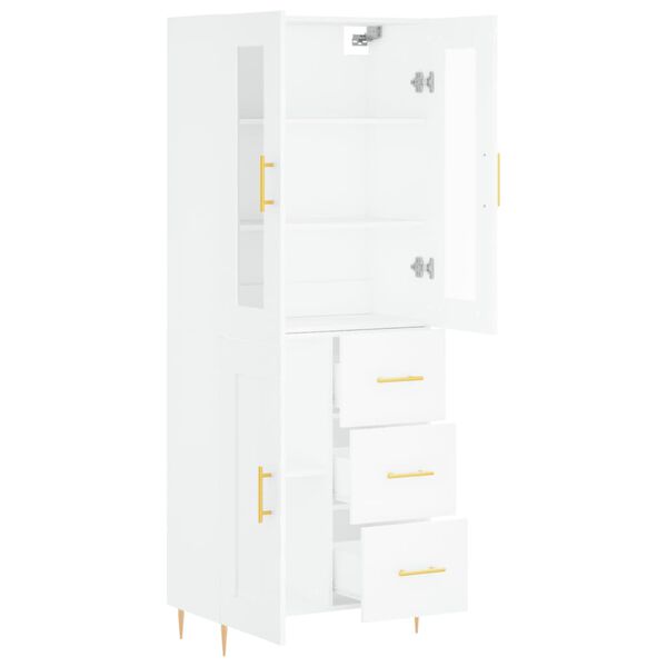 vidaXL Ντουλάπι Λευκό 69,5x34x180 εκ. από Επεξεργασμένο Ξύλο
