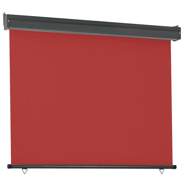 vidaXL Σκίαστρο Βεράντας Πλαϊνό Κόκκινο 125 x 250 εκ.