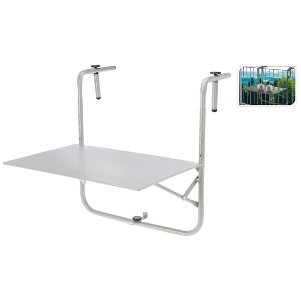 ProGarden Τραπέζι Μπαλκονιού Γκρι Ματ