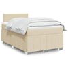 vidaXL &Kappa;&rho;&epsilon;&beta;ά&tau;&iota; Boxspring &mu;&epsilon; &Sigma;&tau;&rho;ώ&mu;&alpha; &Kappa;&rho;&epsilon;&mu; 120x200 &epsilon;&kappa;. &Upsilon;&phi;&alpha;&sigma;&mu;ά&tau;&iota;&nu;&omicron;