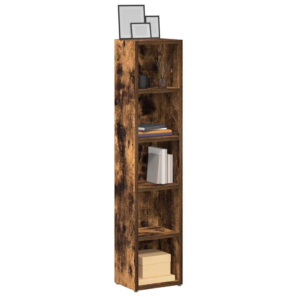 vidaXL Ντουλάπια CD 2 τεμ. Καπν. Δρυς 21x16x93,5 εκ Επεξεργασμένο Ξύλο