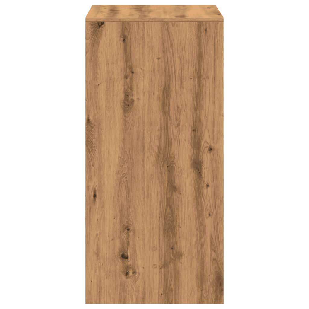 vidaXL Τραπέζι Μπαρ Αρτισιανή Δρυς 51x50x103,5 εκ. Επεξ. Ξύλο