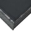 vidaXL Ξαπλώστρα με μαξιλάρι Γκρι 60 x 200 x 27εκ συνθετικό ρατάν