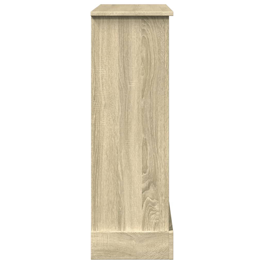 vidaXL Πλαίσιο Τζακιού Sonoma Δρυς 90x30x90 εκ. από Επεξ. Ξύλο