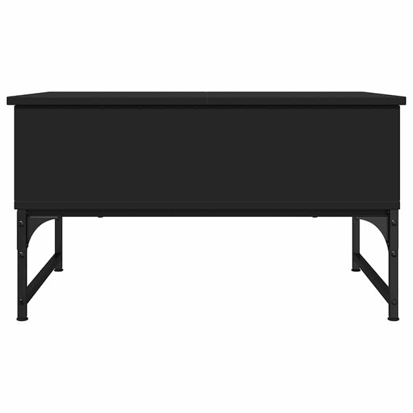 vidaXL Τραπεζάκι Σαλονιού Μαύρο 70 x 50 x 40 εκ. Επεξ. Ξύλο/Μέταλλο