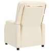 vidaXL Πολυθρόνα Μασάζ Ηλεκτρική Κρεμ από Συνθετικό Δέρμα