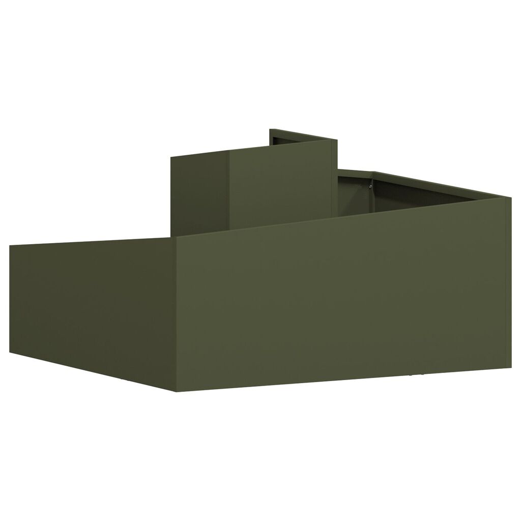 vidaXL Γλάστρα Ελαιόχρωμου 80x80x50 cm