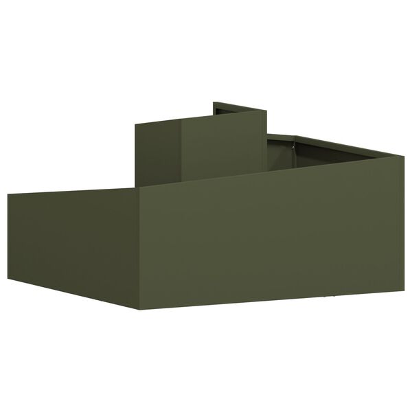 vidaXL Γλάστρα Ελαιόχρωμου 80x80x50 cm