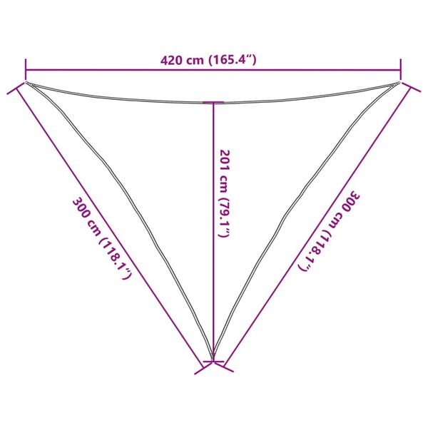 vidaXL Πανί Σκίασης Ανοιχτό Πράσινο 3 x 3 x 4,2 μ. από HDPE 160 γρ./μ²