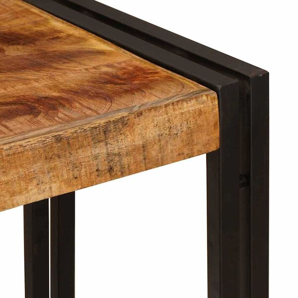 vidaXL Τραπέζι κονσόλας 90 x 33 x 75 εκ Μασίφ ακατέργαστο ξύλο μάνγκο