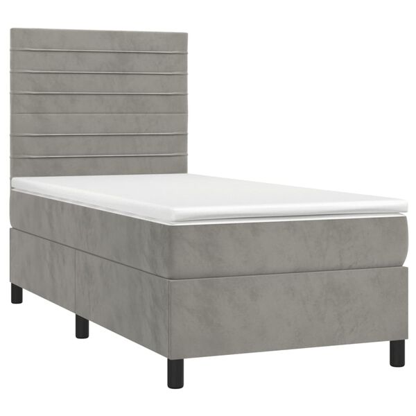 vidaXL &Kappa;&rho;&epsilon;&beta;ά&tau;&iota; Boxspring &mu;&epsilon; &Sigma;&tau;&rho;ώ&mu;&alpha; &Alpha;&nu;&omicron;&iota;&chi;&tau;ό &Gamma;&kappa;&rho;&iota; 90x200 &epsilon;&kappa;. &Beta;&epsilon;&lambda;&omicron;ύ&delta;&iota;&nu;&omicron;