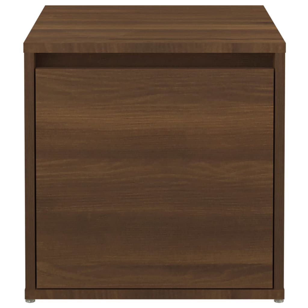 vidaXL Κουτί με Συρτάρι Καφέ Δρυς 40,5x40x40 εκ. Επεξεργασμένο Ξύλο