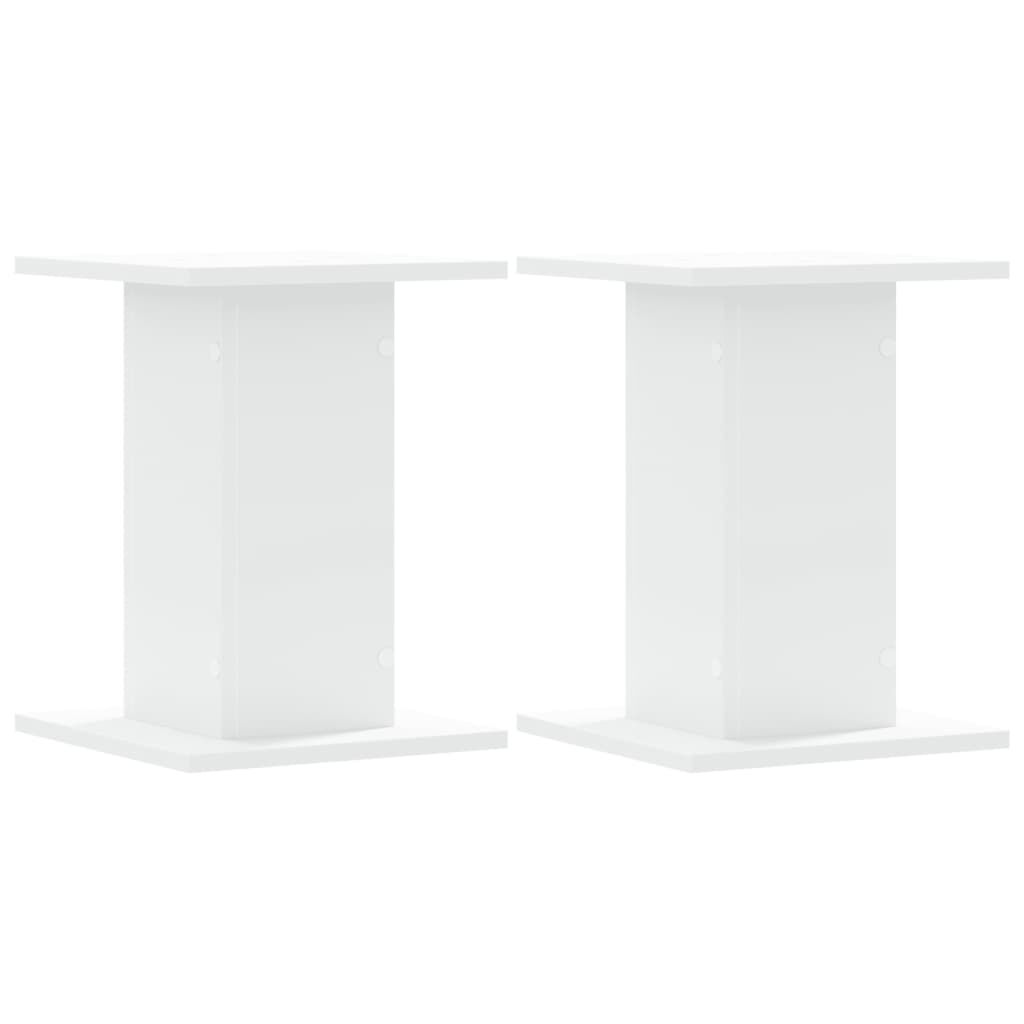 vidaXL Βάσεις Ηχείων 2 Τεμ. Λευκή 30x30x40 εκ. Επεξ. Ξύλο