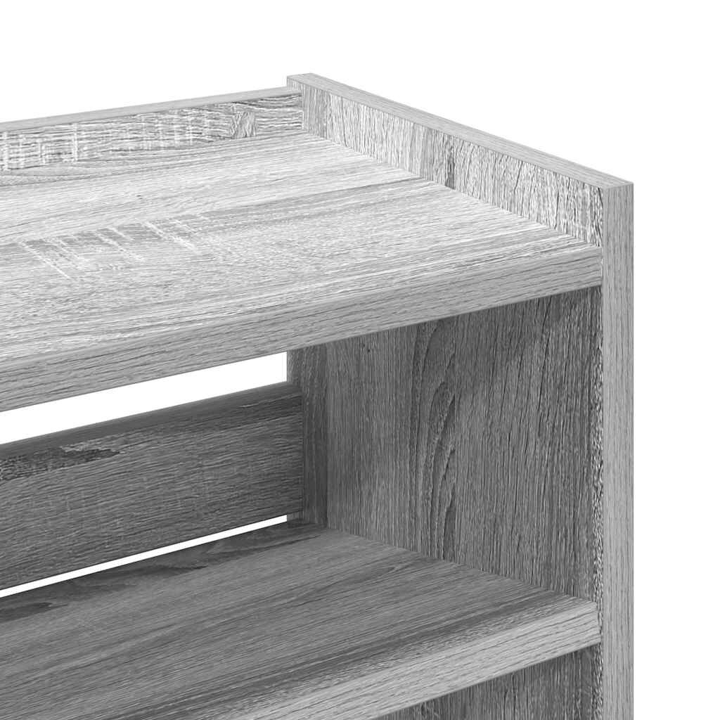 Ράφι παπουτσιών vidaXL Γκρι Sonoma 60x25x62 cm Κατασκευασμένο ξύλο