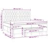 vidaXL &Kappa;&rho;&epsilon;&beta;ά&tau;&iota; Boxspring &mu;&epsilon; &Sigma;&tau;&rho;ώ&mu;&alpha; &Sigma;&kappa;&omicron;ύ&rho;&omicron; &Pi;&rho;ά&sigma;&iota;&nu;&omicron; 200x200&epsilon;&kappa;. &Beta;&epsilon;&lambda;&omicron;ύ&delta;&iota;&nu;&omicron;