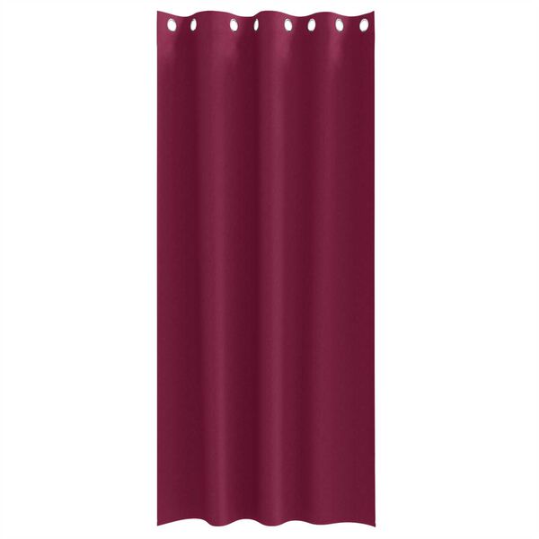 vidaXL Κουρτίνες με κουρτίνες 2 pcs Κόκκινο 260 x 140 εκ. Πολυεστέρας