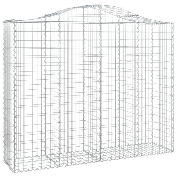 vidaXL Συρματοκιβώτια Τοξωτά 6 τεμ. 200x50x160/180 εκ. Γαλβαν. Ατσάλι