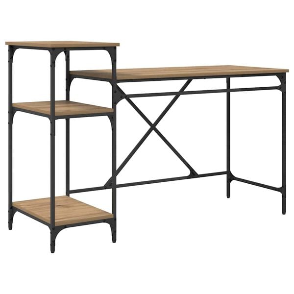 vidaXL &Gamma;&rho;&alpha;&phi;&epsilon;ί&omicron; Artisan Oak 135 x 50 x 90 cm &Epsilon;&pi;&epsilon;&xi;&epsilon;&rho;&gamma;&alpha;&sigma;&mu;έ&nu;&omicron; &xi;ύ&lambda;&omicron;