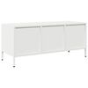 vidaXL Έπιπλο Τηλεόρασης Λευκό 101,5x39x43,5 εκ. Ατσάλι Ψυχρής Έλασης