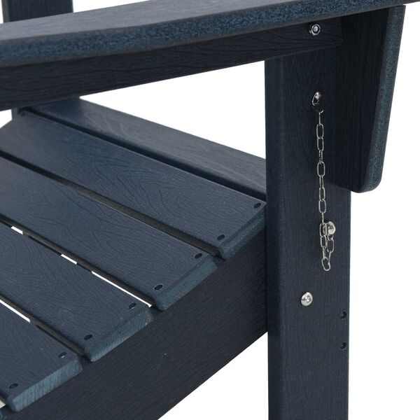 vidaXL Πτυσσόμενες Καρέκλες Adirondack 2 τμχ Ναυτικό μπλε 74.5x80.5x90 cm HDPE