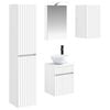 vidaXL &Sigma;&epsilon;&tau; &Nu;&tau;&omicron;&upsilon;&lambda;&alpha;&pi;&iota;ώ&nu; &Mu;&pi;ά&nu;&iota;&omicron;&upsilon; 5 pcs &Lambda;&epsilon;&upsilon;&kappa;ό 40 x 10,5 x 60,5 &epsilon;&kappa;