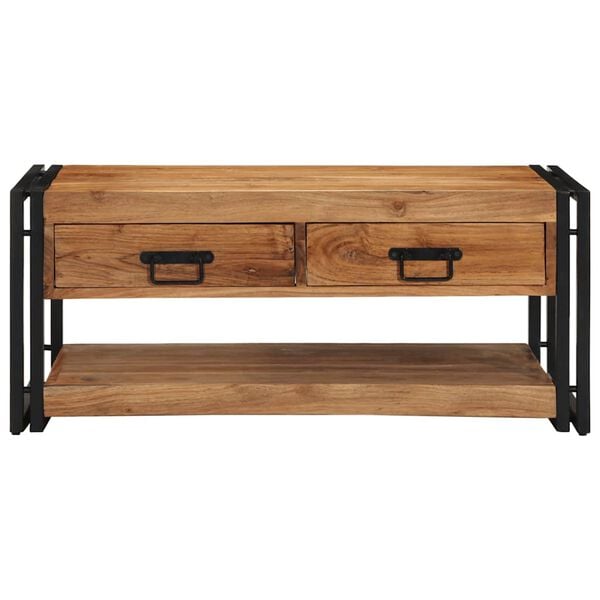vidaXL Τραπεζάκι σαλονιού 90x50x38 cm μασίφ ξύλο ακακίας