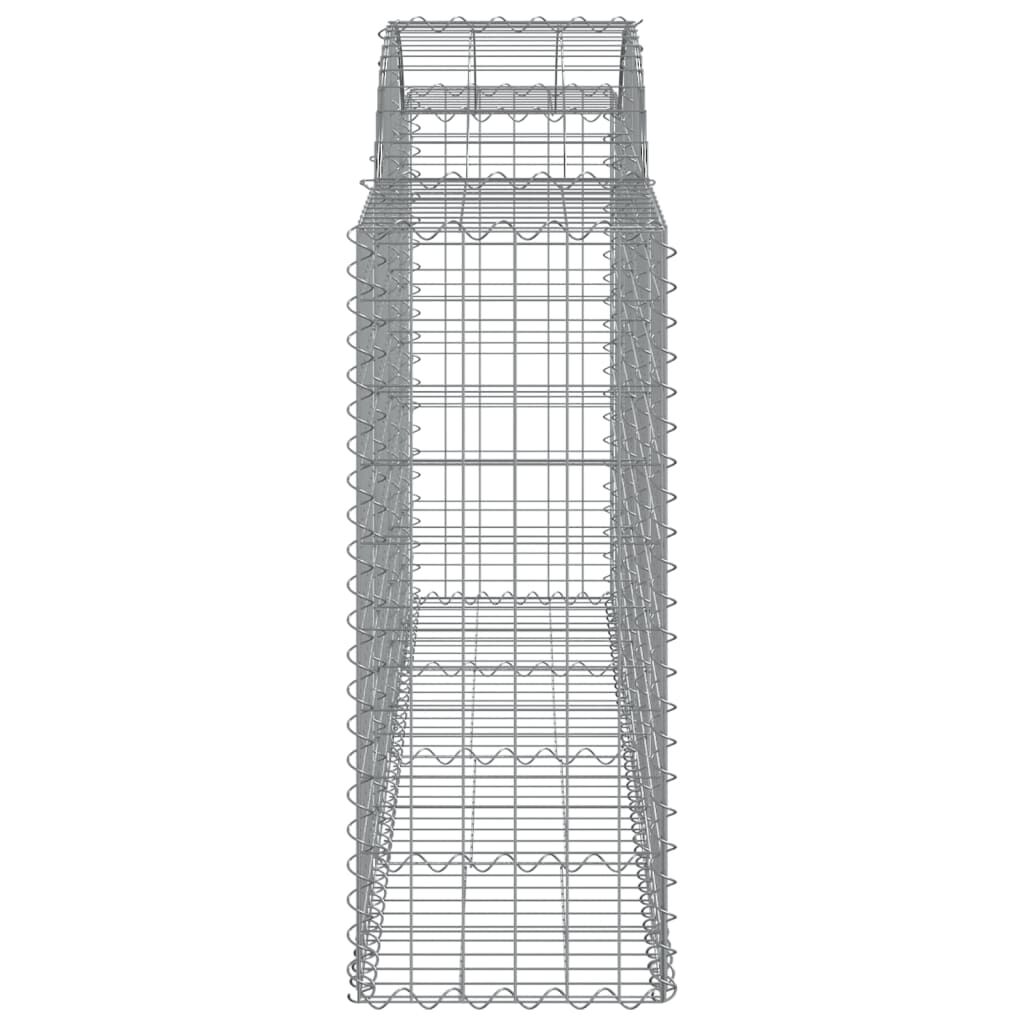 vidaXL Συρματοκιβώτια Τοξωτά 3 τεμ. 200x50x100/120 εκ. Γαλβαν. Ατσάλι