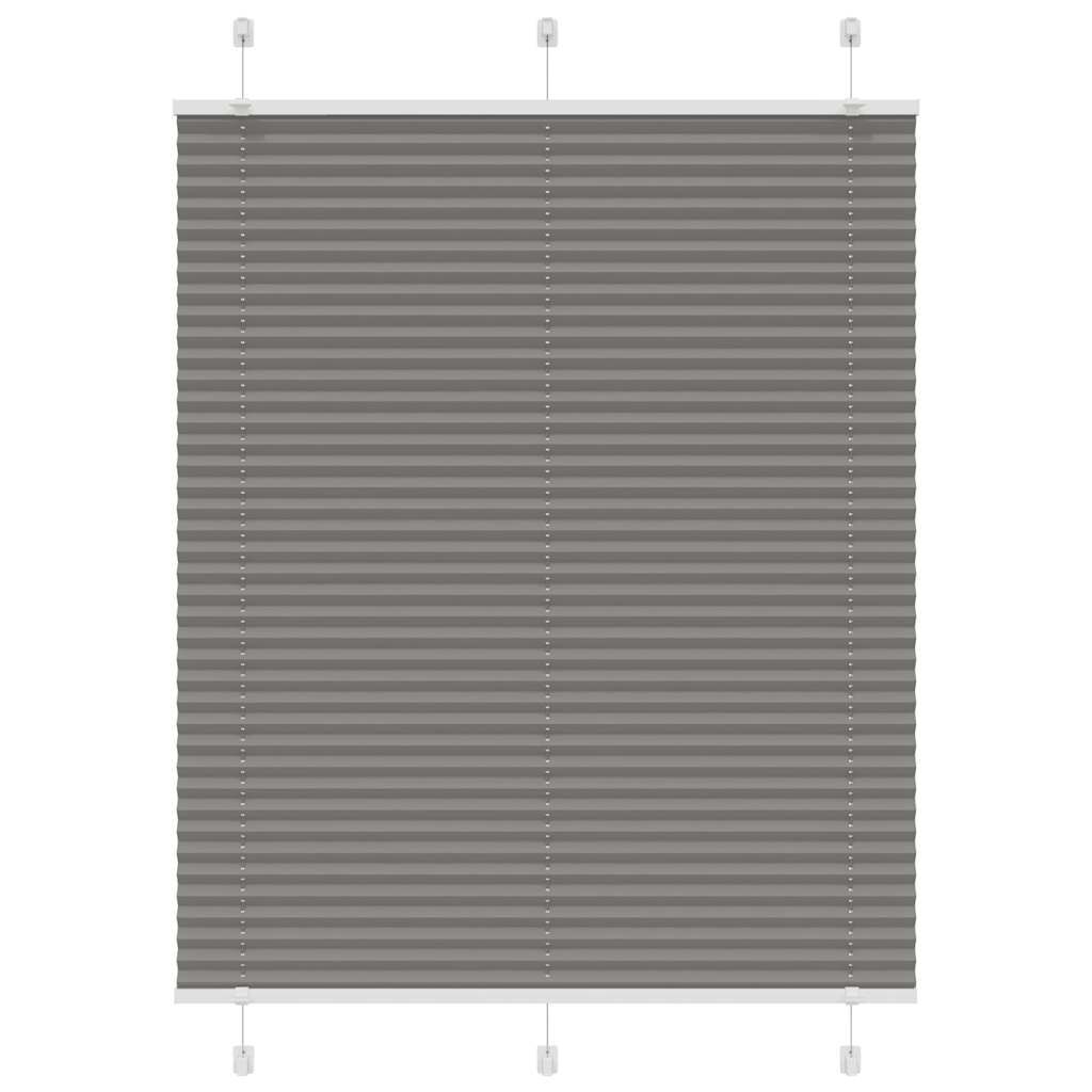 vidaXL Πλισέ περσίδα Ανθρακί 105x100 cm Πλάτος υφάσματος 104,4 cm