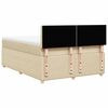 vidaXL &Kappa;&rho;&epsilon;&beta;ά&tau;&iota; Boxspring &mu;&epsilon; &Sigma;&tau;&rho;ώ&mu;&alpha; &Kappa;&rho;&epsilon;&mu; 160x200 &epsilon;&kappa;. &Upsilon;&phi;&alpha;&sigma;&mu;ά&tau;&iota;&nu;&omicron;