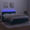 vidaXL &Kappa;&rho;&epsilon;&beta;ά&tau;&iota; Boxspring &mu;&epsilon; &Sigma;&tau;&rho;ώ&mu;&alpha; & LED &Sigma;&kappa;. &Mu;&pi;&lambda;&epsilon; 140x190&epsilon;&kappa;. &Beta;&epsilon;&lambda;&omicron;ύ&delta;&iota;&nu;&omicron;