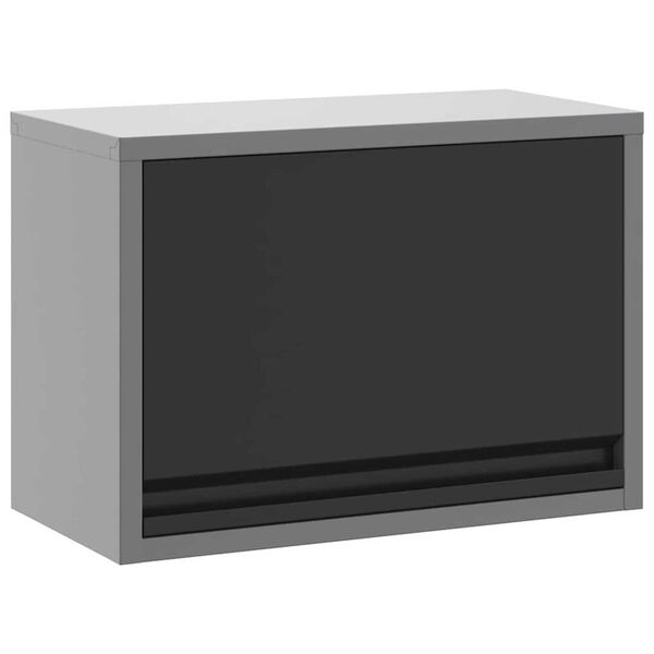 vidaXL Ντουλάπα Εργαλείων Μαύρο και γκρι 50 x 25 x 35 εκ.