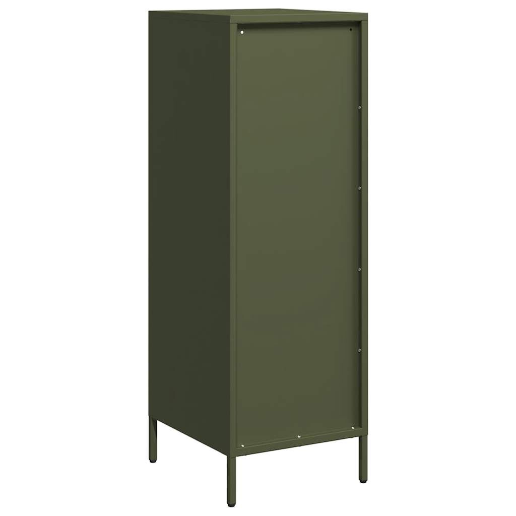 vidaXL Ραφιέρα Πράσινο Λαδί 39x35x103,5 εκ. από Ατσάλι
